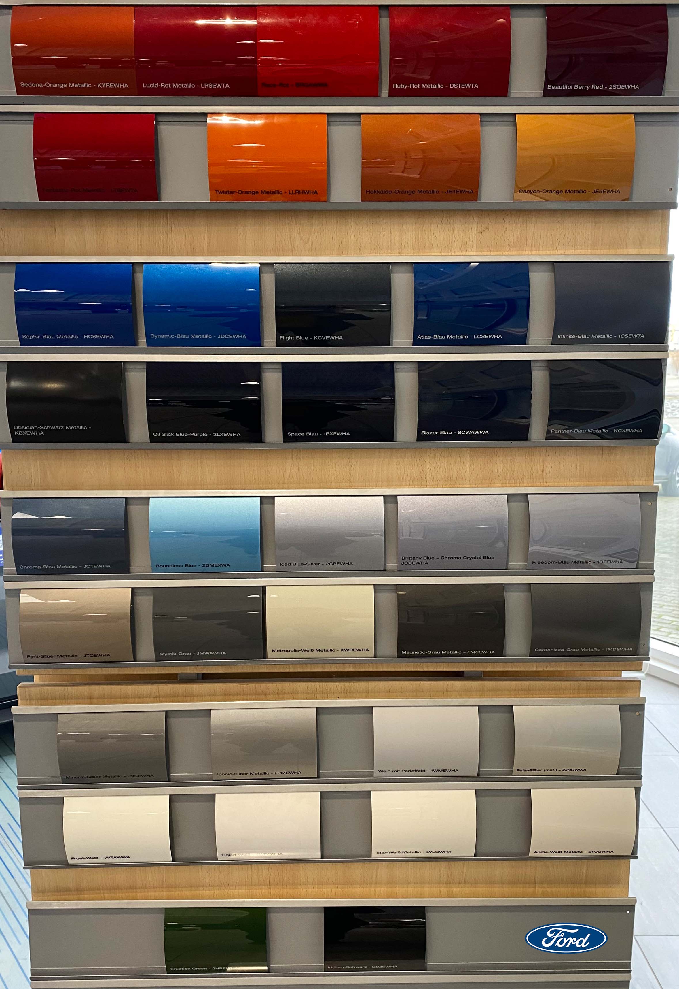 Ford Farbpalette