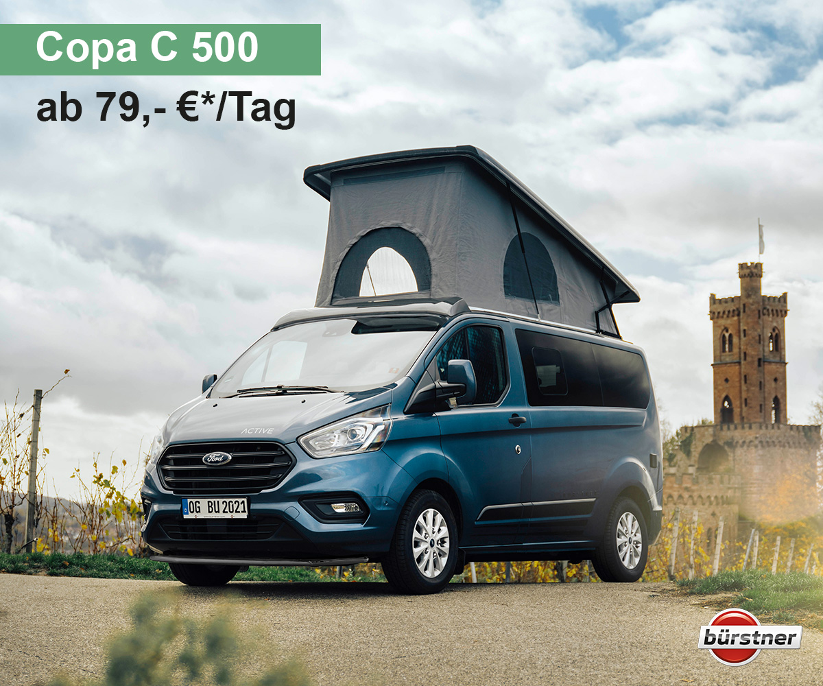 Bürstner Copa C500 bei Reichstein & Opitz in Jena mieten.